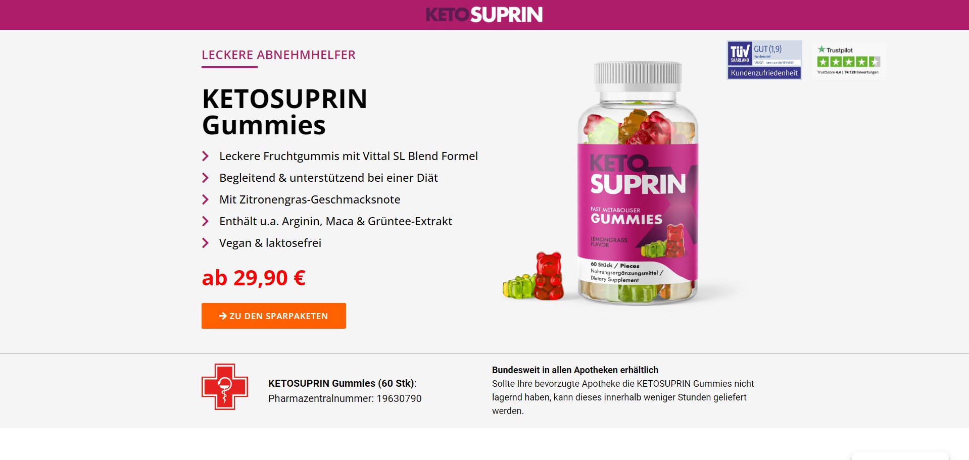 KetoSuprin Gummies Producto