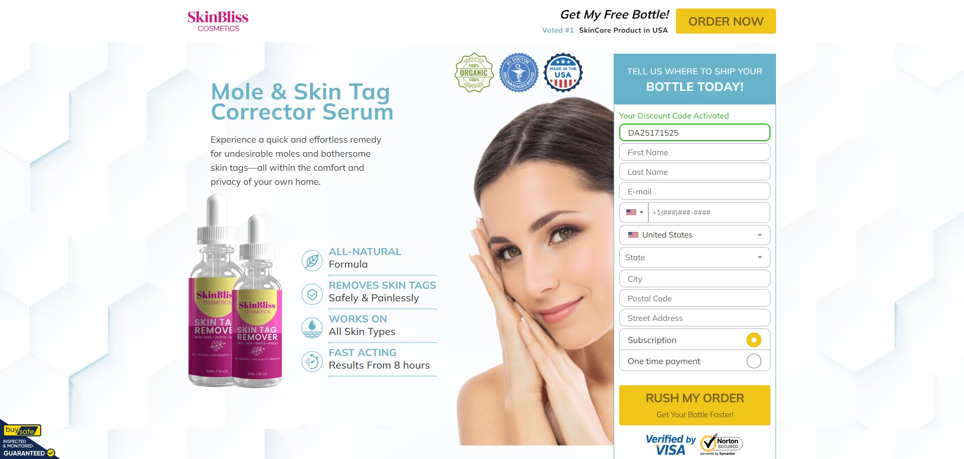 SkinBliss Cosmetics Skin Tag Remover Producto